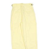OUT OF AFRICA Womens Cotton Blend Light Yellow Relaxed Trousers W28 L30 Casual