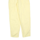 OUT OF AFRICA Womens Cotton Blend Light Yellow Relaxed Trousers W28 L30 Casual