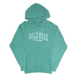 U.S. VINTAGE Womens Green Bald Head Island Pullover Hoodie S Casual Cotton Blend
