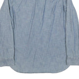 LAUREN RALPH LAUREN Womens Blue Shirt S Cotton Blend Casual Long Sleeve