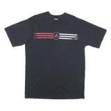 ADIDAS Mens Black Red & White Graphic T-Shirt XL Short Sleeve Crew Neck Cotton