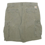 CARHARTT Mens Shorts Green Cargo Relaxed Fit XL W38 Durable Workwear