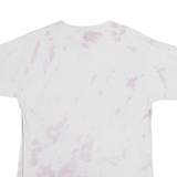 POETIC JUSTICE Mens White & Pink S Graphic T-Shirt Short Sleeve Crew Neck