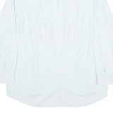 LAURA KENT Womens Blue & White Striped Shirt XL Cotton Blend Relaxed Fit Button