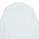 LAURA KENT Womens Blue & White Striped Shirt XL Cotton Blend Relaxed Fit Button