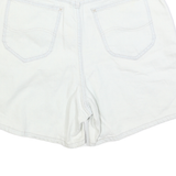 LEE Womens Cotton White Casual Shorts S W28 Classic Fit Denim Style