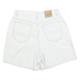 LEE Womens Cotton White Casual Shorts S W28 Classic Fit Denim Style