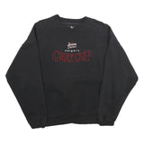 PUMA Mens Black Grey Cup Crew Neck L Cotton Blend Sweatshirt Casual Pullover