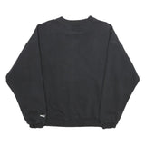 PUMA Mens Black Grey Cup Crew Neck L Cotton Blend Sweatshirt Casual Pullover