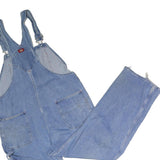 DICKIES Mens Blue Denim Relaxed Cotton Dungarees XL W40 L32 Workwear