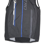 BBS Mens Black & Blue Cycling Sleeveless Round Neck Jersey L Nitro Sports
