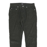 APC Womens Black Corduroy Slim Tapered Trousers W29 L27 Button Closure