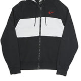 NIKE Mens Black & White Nike Air Zip Hoodie S Sportswear Sweatshirt