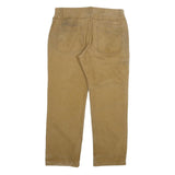 WOLVERINE Mens Regular Fit Beige Cotton Blend Jeans W38 L32 Zip Straight