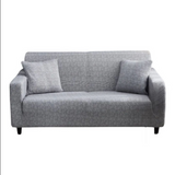Anyseat Textured Gray White Textured Geometric Pattern Sofa Cover – Stretchable Slipcover for Living Room Chair Protection