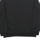 PUMA Mens Black Crew Neck Sweatshirt M Cotton Blend Logo Print Casual