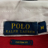 Polo By Ralph Lauren Rugby Shirt - Medium Red Cotton