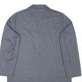 SPILAG Mens Grey Workwear Button Jacket L Cotton Blend Plain Casual