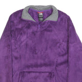 THE NORTH FACE Womens Purple Fleece Jacket XS Polyester Zip Outdoor Layering
