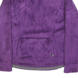 THE NORTH FACE Womens Purple Fleece Jacket XS Polyester Zip Outdoor Layering