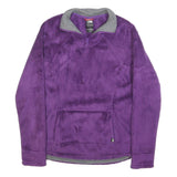 THE NORTH FACE Womens Purple Fleece Jacket XS Polyester Zip Outdoor Layering