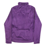 THE NORTH FACE Womens Purple Fleece Jacket XS Polyester Zip Outdoor Layering