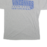 RUSSELL ATHLETIC Mens Grey Vincennes Trailblazers Graphic T-Shirt M Short Sleeve