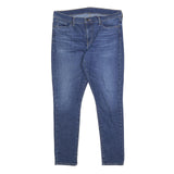 LEVI'S Womens Slim Blue Denim Jeans W32 L30 Zip Closure Classic Fit Casual
