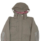 HELLY HANSEN Womens Beige Jacket M Polyester Blend Plain Zip Hooded Outdoor