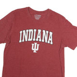 Mens Red Indiana Graphic T-Shirt XL Short Sleeve Crew Neck Cotton Casual