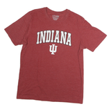 Mens Red Indiana Graphic T-Shirt XL Short Sleeve Crew Neck Cotton Casual