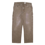 CARHARTT Mens Jeans Regular Straight Denim Rinse W34 L29 Workwear Utility