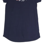 TOMMY HILFIGER Womens Navy Blue Logo Print T-Shirt Dress Cotton Blend Short