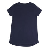 TOMMY HILFIGER Womens Navy Blue Logo Print T-Shirt Dress Cotton Blend Short