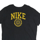 NIKE Mens Black Yellow Graphic T-Shirt XL Short Sleeve Crew Neck Cotton