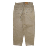 LEVI'S 533 Mens Relaxed Jeans Beige Denim W32 L29 Classic Cotton Blend Zip