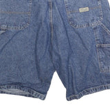 WRANGLER Mens Denim Blue Casual Shorts L W36 Comfortable Cotton Blend