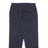 CHAPS Mens Cotton Navy Slim Straight Trousers W32 L30 Classic Zip Closure