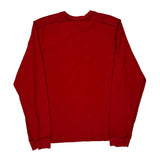Abercrombie & Fitch Graphic Long Sleeve T-Shirt - Medium Red Cotton