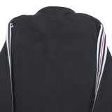 FILA Mens Black & White Zip Collar XL Biella Italia Sweatshirt Cotton Blend
