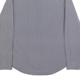 CALVIN KLEIN Mens Blue & White Patterned Shirt S Cotton Blend Smart Casual