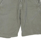 CARHARTT Mens Shorts Green Casual Cotton Blend M W31 Relaxed Fit Zipper