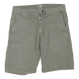 CARHARTT Mens Shorts Green Casual Cotton Blend M W31 Relaxed Fit Zipper