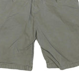 CARHARTT Mens Shorts Green Casual Cotton Blend M W31 Relaxed Fit Zipper