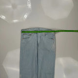 501 Levis Jeans - 32W 30L Light Wash Cotton