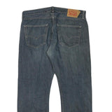 LEVI'S 501 Mens Jeans Blue Regular Straight Denim Medium W36 L28 Classic Button