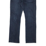 NAUTICA Mens Jeans Dark Blue Regular Straight Denim Medium W33 L30 Zip Casual