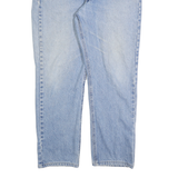 CARHARTT Mens Regular Fit Blue Denim Light Wash Jeans W34 L30 Classic Zip