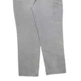 CARHARTT Mens Relaxed Fit Grey Workwear Cotton Blend Jeans W40 L32 Durable Zip