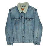 Levis Sherpa Lined Denim Jacket - XL Light Wash Denim